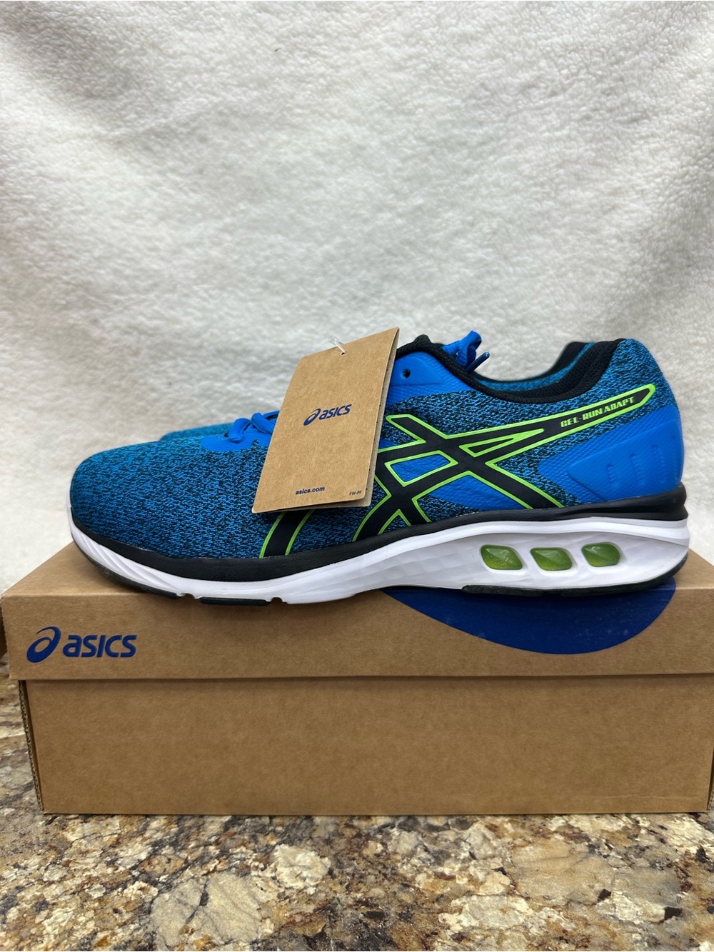 ASICS Men’s Blue & Green Gel-Run Adapt Running Shoe
